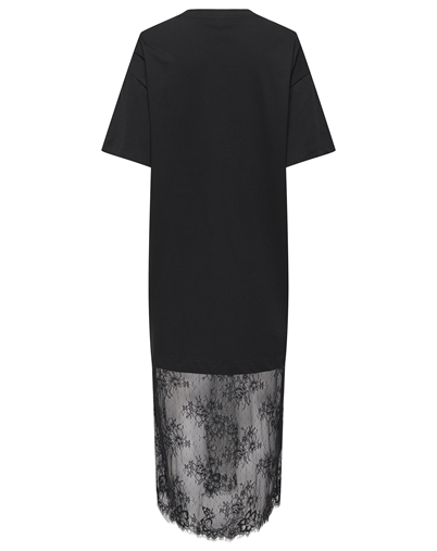 Only - ONLCliff T-shirt Lace Kjole - Black